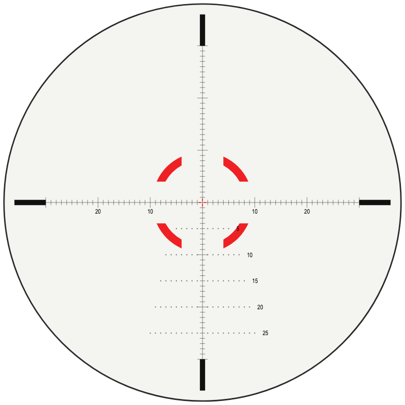 Trijicon Segmented Circle Enhanced Reticle - Credo reticle