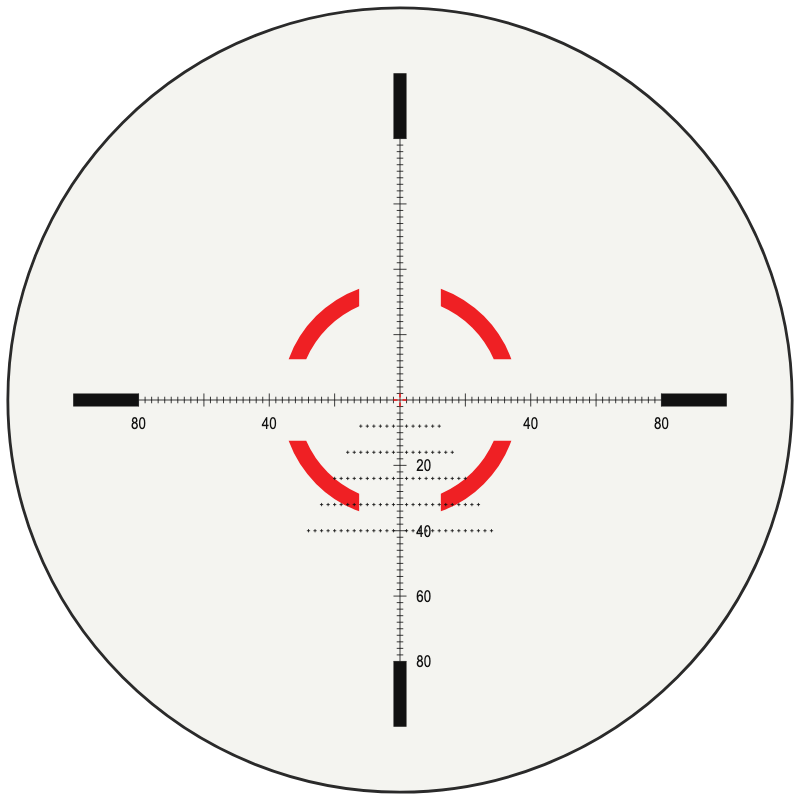 Trijicon Segmented Circle Enhanced Reticle - Credo HX reticle