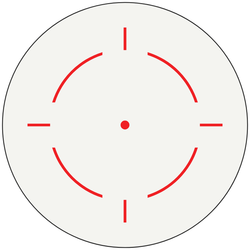 Trijicon 3.25 MOA Dot With 55 MOA Selectable Reticle - RMR reticle