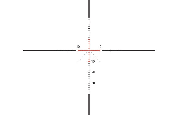 Trijicon Trijicon AccuPower 1-4×24 SFP MOA Crosshair detail reticle
