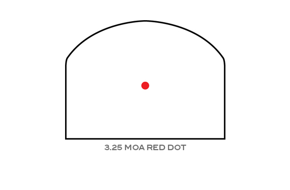 Trijicon Trijicon RMR Type 2 3.25 MOA Red Dot reticle