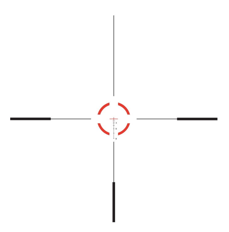 Trijicon Trijicon VCOG 1-6×24 FFP Red .223 55 grain Segmented Circle Crosshair reticle reticle