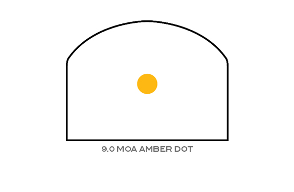 Trijicon Trijicon RMR Type 2 Dual-Illuminated 9 MOA Amber Dot reticle
