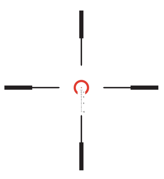 Trijicon Trijicon VCOG 1-6×24 FFP Red .308 175 Grain Horseshoe Dot Crosshair reticle reticle