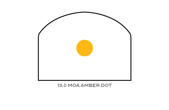 Trijicon Trijicon RMR Type 2 Dual-Illuminated 13 MOA Amber Dot reticle