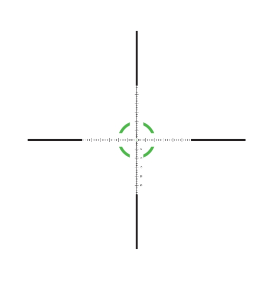 Trijicon Trijicon Credo 1-6×24 FFP MRAD Segmented Circle green reticle reticle