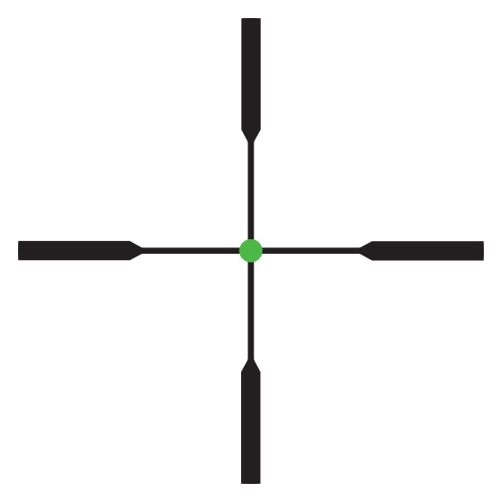 Trijicon Trijicon AccuPoint 5-20×50 SFP Green-Dot Duplex Crosshair reticle SKU TR23-1G reticle