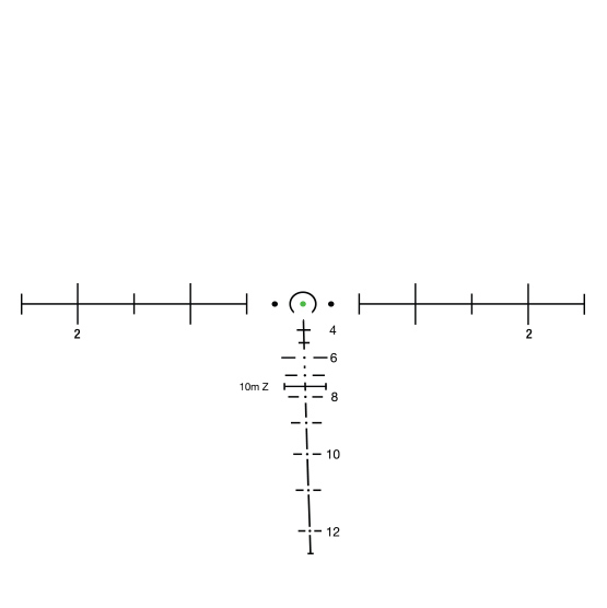 Trijicon M240 Horseshoe BDC reticle