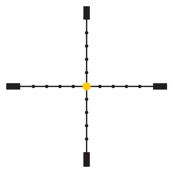 Trijicon Trijicon AccuPoint 5-20×50 SFP Amber-Dot Mil-Dot reticle SKU TR23-2 reticle