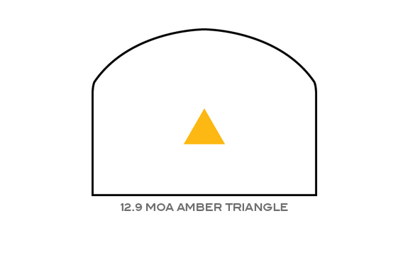 Trijicon Trijicon RMR Type 2 Dual-Illuminated 12.9 MOA Amber Triangle reticle