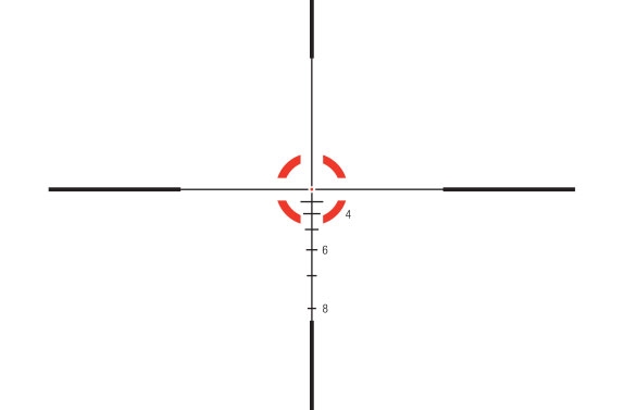 Trijicon Trijicon AccuPower 1-4×24 SFP BDC Circle-Dot detail reticle