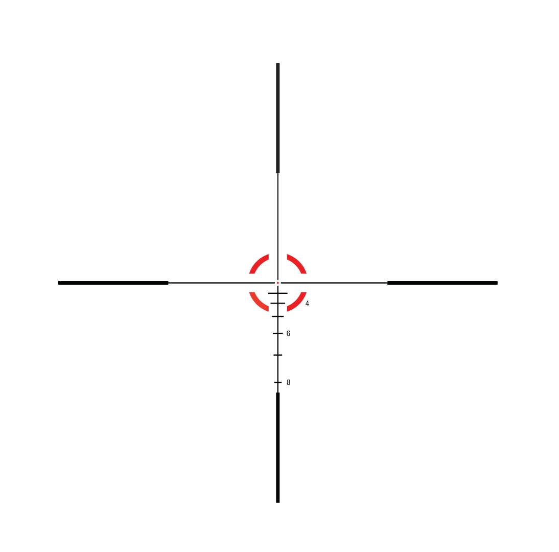 Trijicon Trijicon Credo 1-6×24 SFP BDC 223 Segmented Circle red reticle reticle