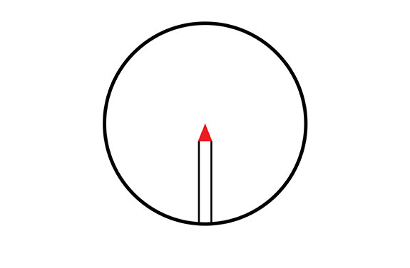 Trijicon Trijicon AccuPoint SFP illuminated Triangle Post red reticle reticle
