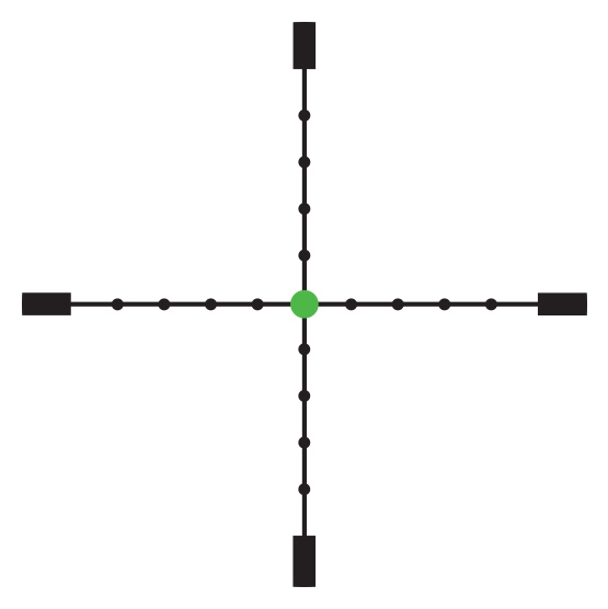 Trijicon Trijicon AccuPoint 5-20×50 SFP Green-Dot Mil-Dot reticle SKU TR23-2G reticle