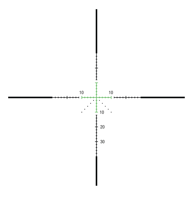 Trijicon Trijicon Credo HX 1-4×24 SFP MOA Precision Hunter green reticle reticle