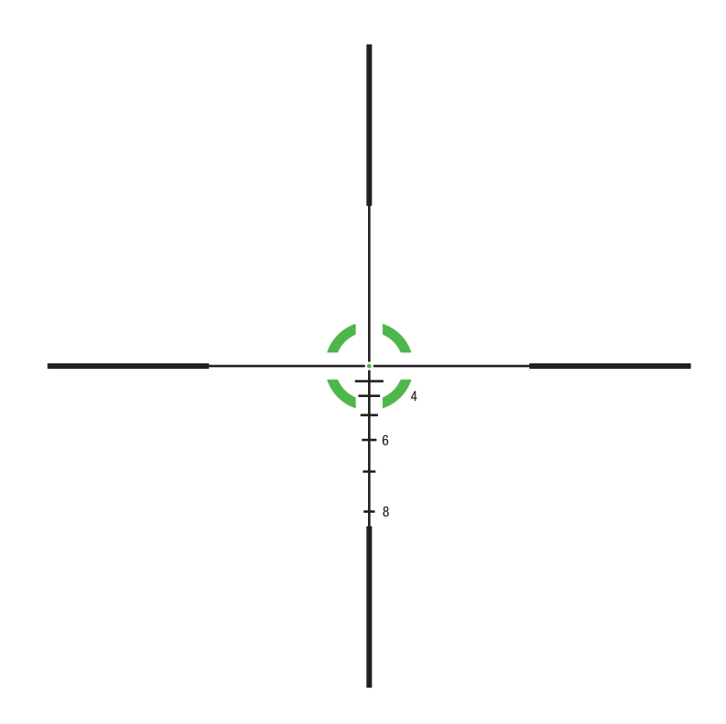 Trijicon Trijicon Credo 1-4×24 SFP BDC 223 Segmented Circle green reticle reticle