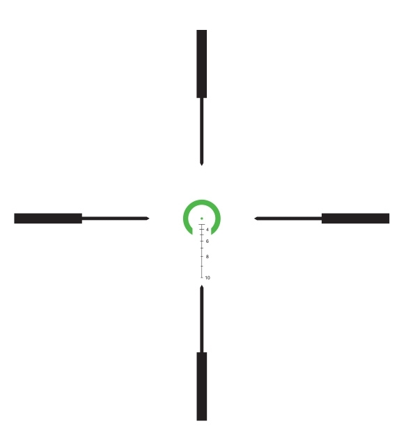 Trijicon Trijicon VCOG 1-6×24 FFP Green .308 175 Grain Horseshoe Dot Crosshair reticle reticle