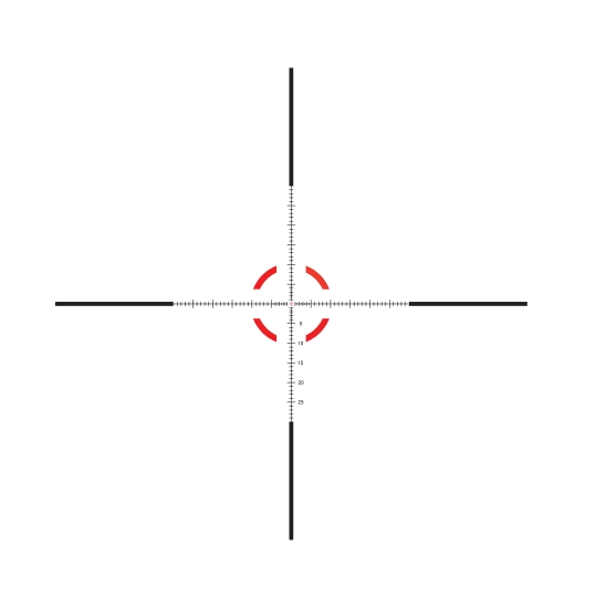 Trijicon Trijicon Credo 1-6×24 FFP MRAD Segmented Circle red reticle reticle