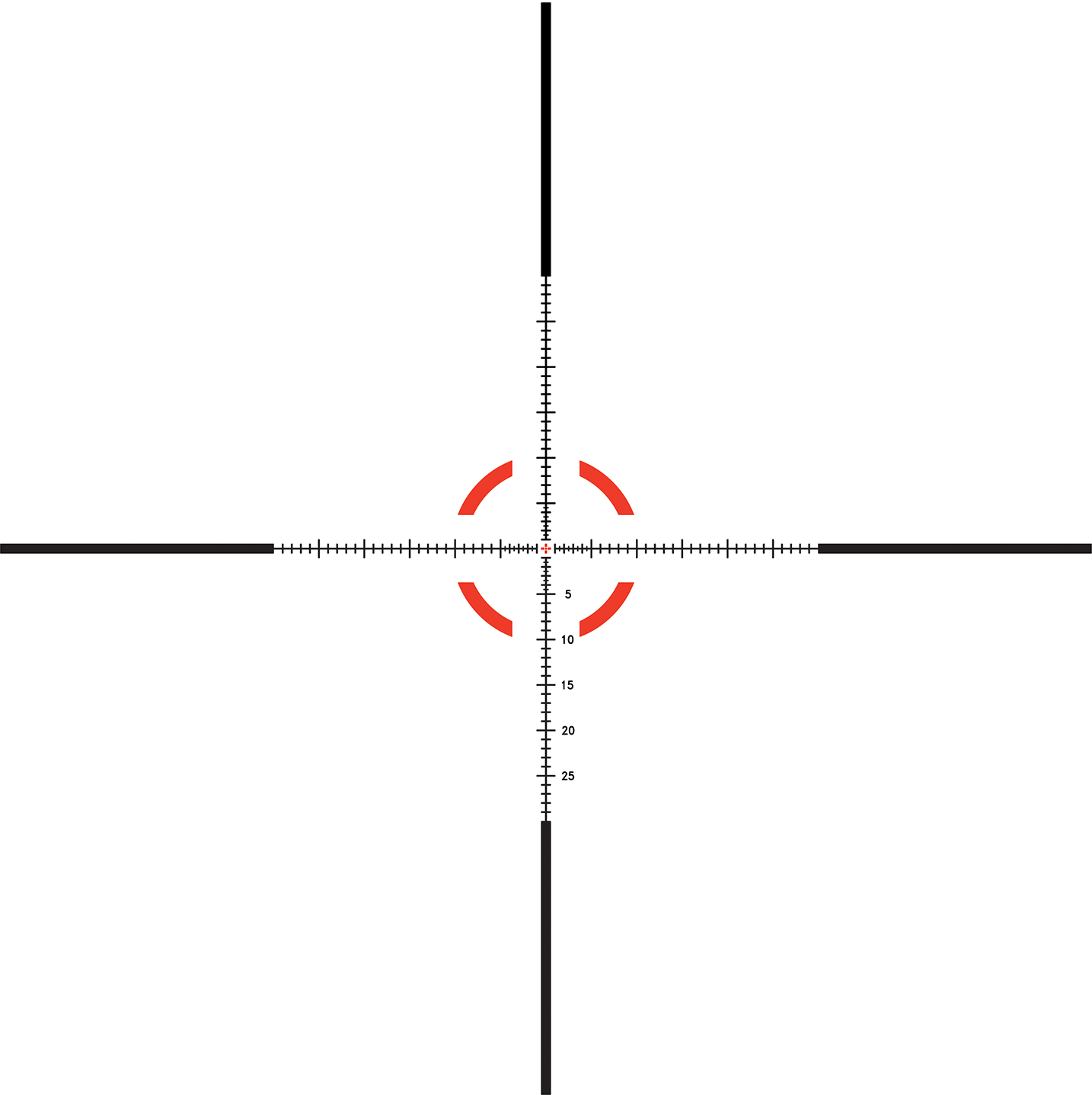 Trijicon MRAD Segmented Circle reticle