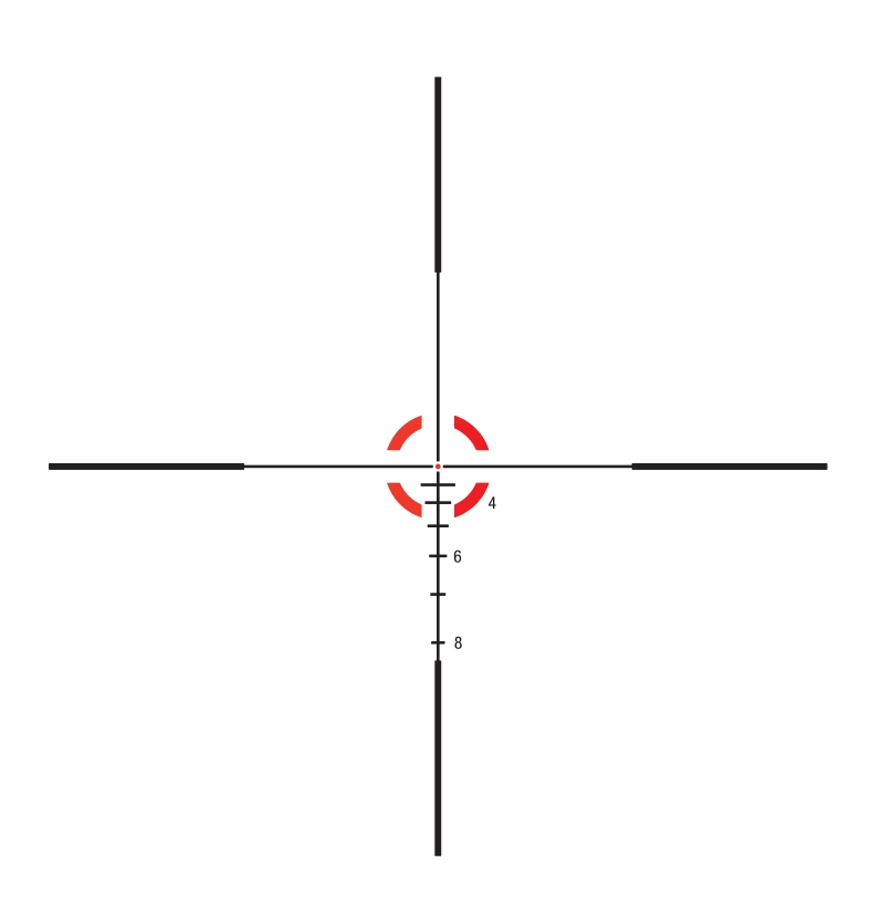 Trijicon Trijicon Credo 1-4×24 SFP BDC 223 Segmented Circle red reticle reticle