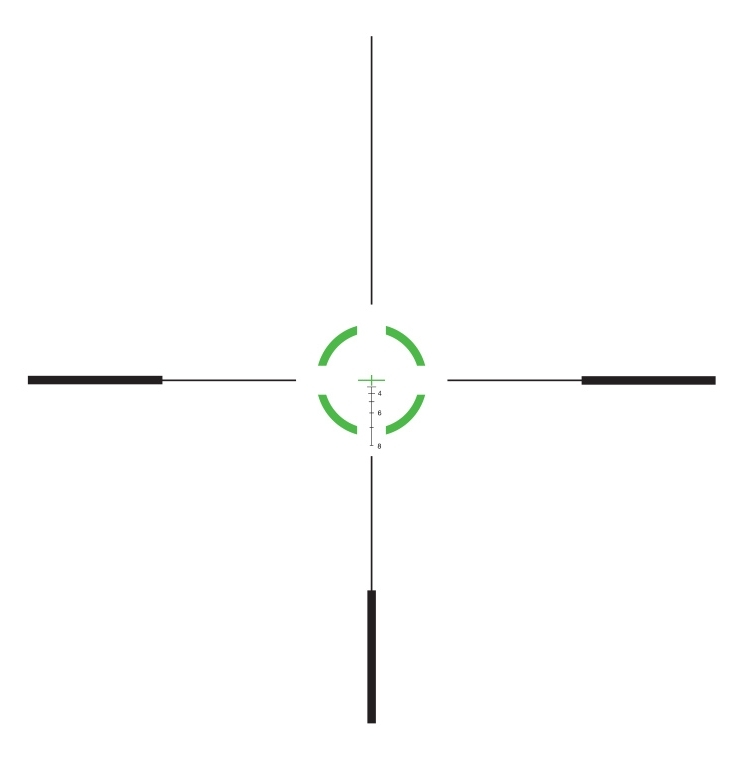 Trijicon Trijicon VCOG 1-6×24 FFP Green .223 77 Grain Segmented Circle Crosshair reticle reticle
