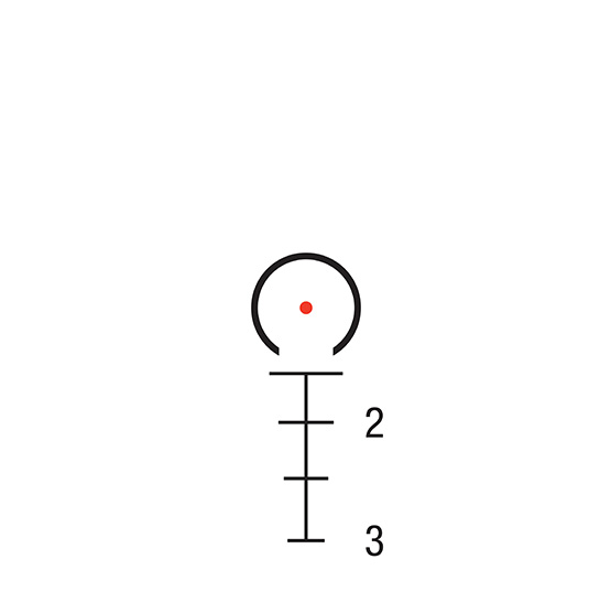 Trijicon RTR 9MM PCC reticle