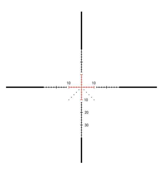 Trijicon Trijicon Credo HX 1-4×24 SFP MOA Precision Hunter red reticle reticle