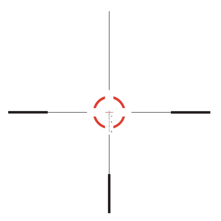 Trijicon Trijicon VCOG 1-6×24 FFP Red .223 77 grain Segmented Circle Crosshair reticle reticle