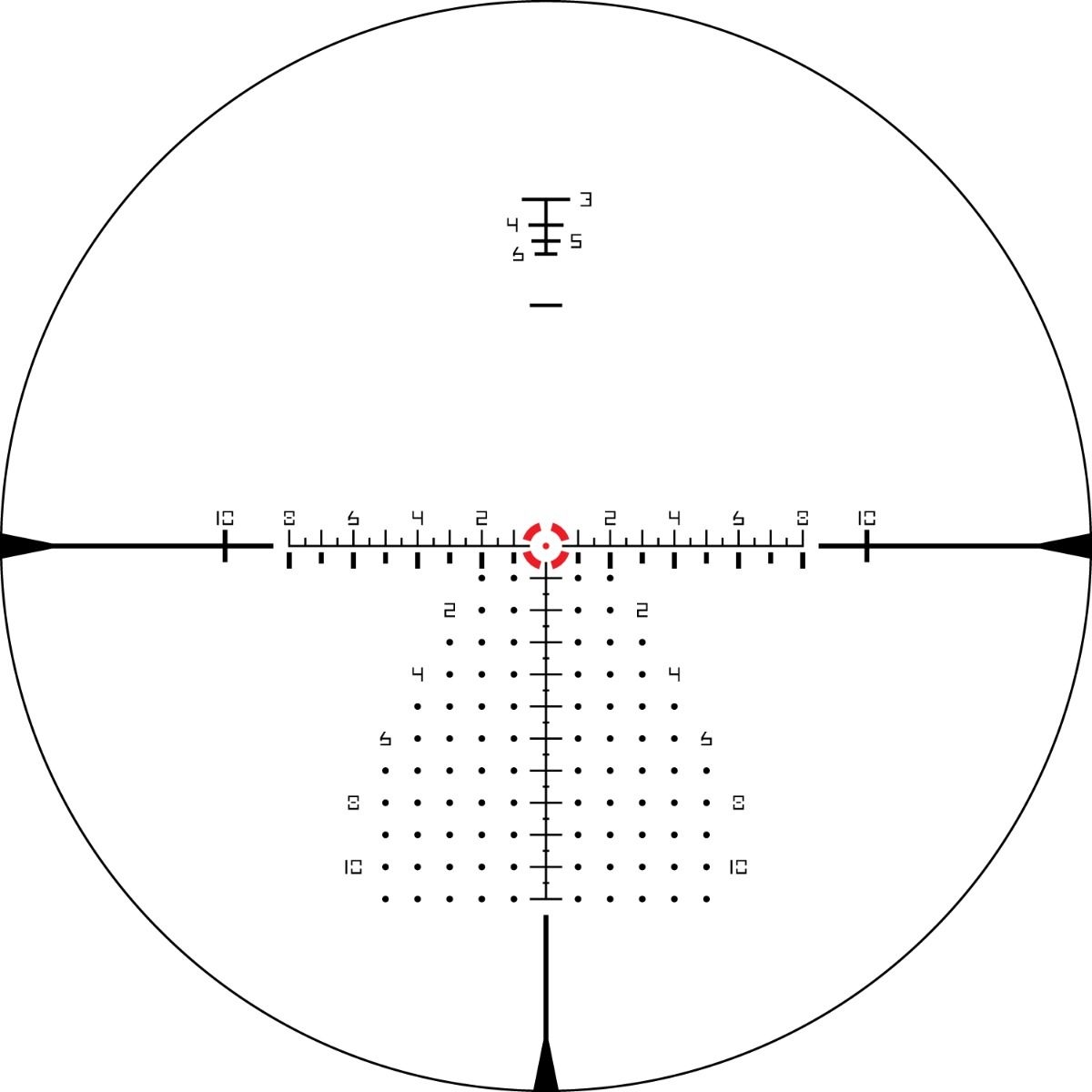 Vortex Vortex Razor HD Gen III 1-10×24 FFP EBR-9 MRAD reticle, SKU RZR-11002 reticle