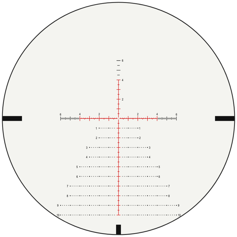 Vortex VMR-4 (mrad) reticle