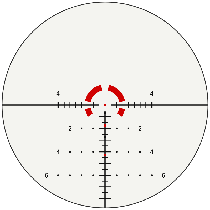 Vortex EBR-8 BDC (mrad) reticle