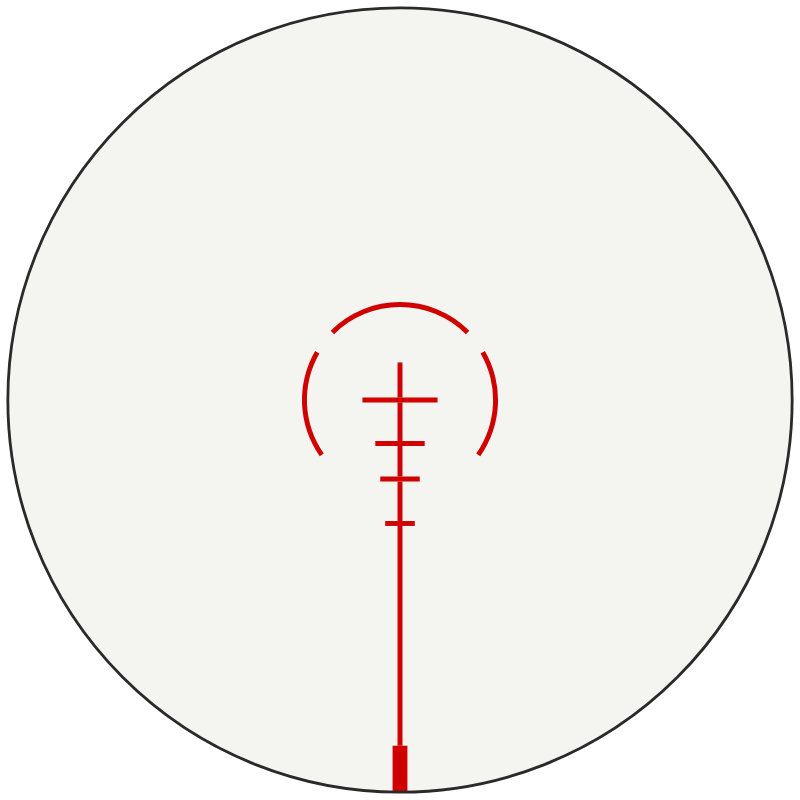 Vortex EBR-556b (moa) reticle