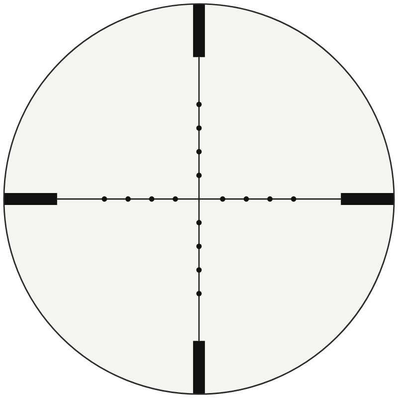 Vortex MIL Dot (moa) reticle