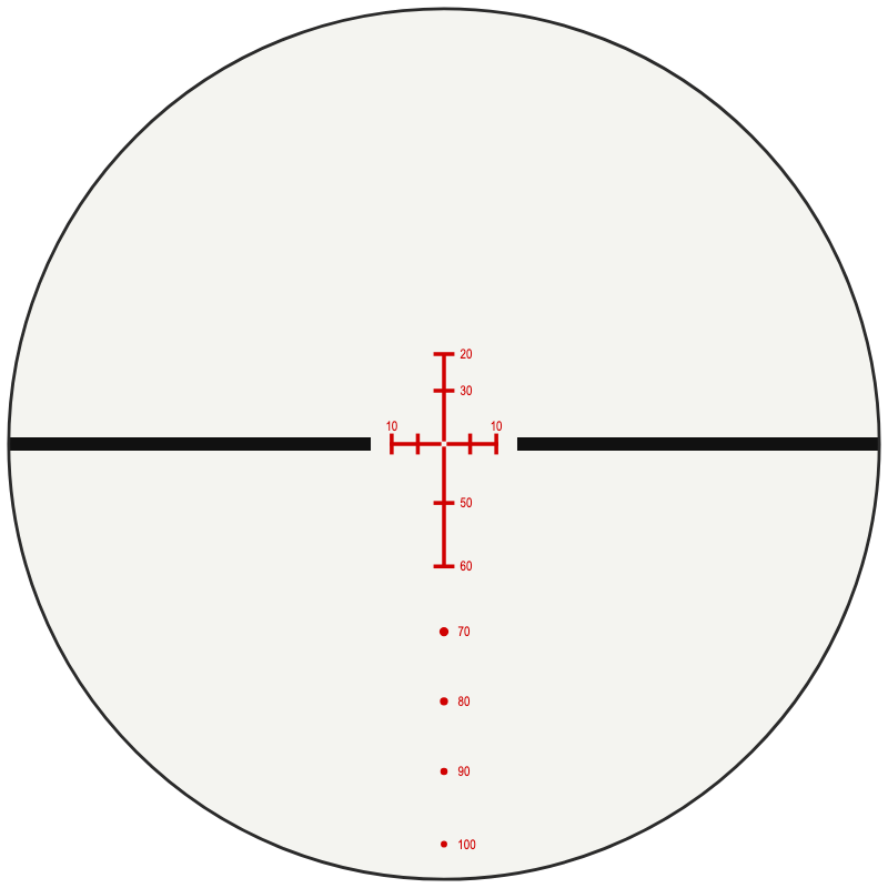 Vortex XBR-2® (moa) reticle