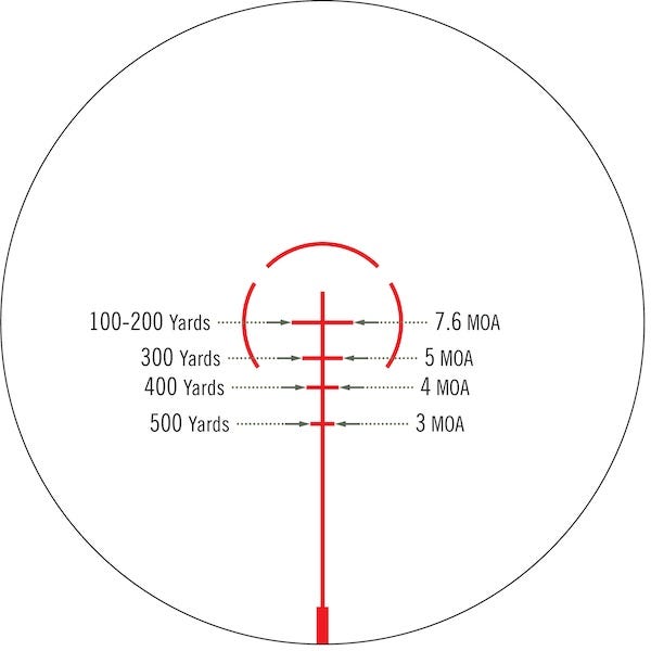 Vortex Vortex SpitFire 3X Prism Scope EBR-556 MOA reticle reticle