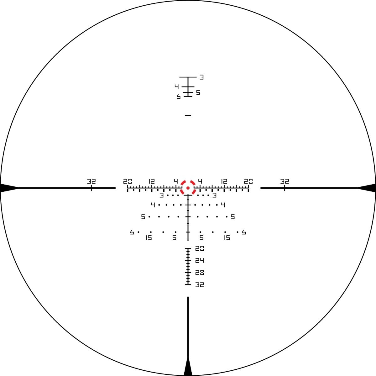Vortex Vortex Razor HD Gen III 1-10×24 FFP EBR-9 MOA reticle, SKU RZR-11001 reticle