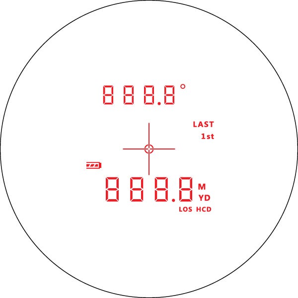 Vortex hcd corrected shoot to range crossfire hd 1400 rangefinder reticle