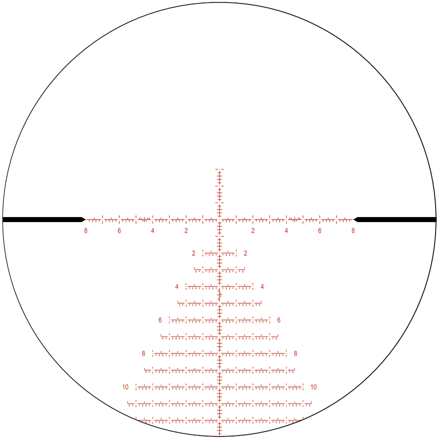 Zero Compromise Optic MPCT2X MIL Reticle reticle