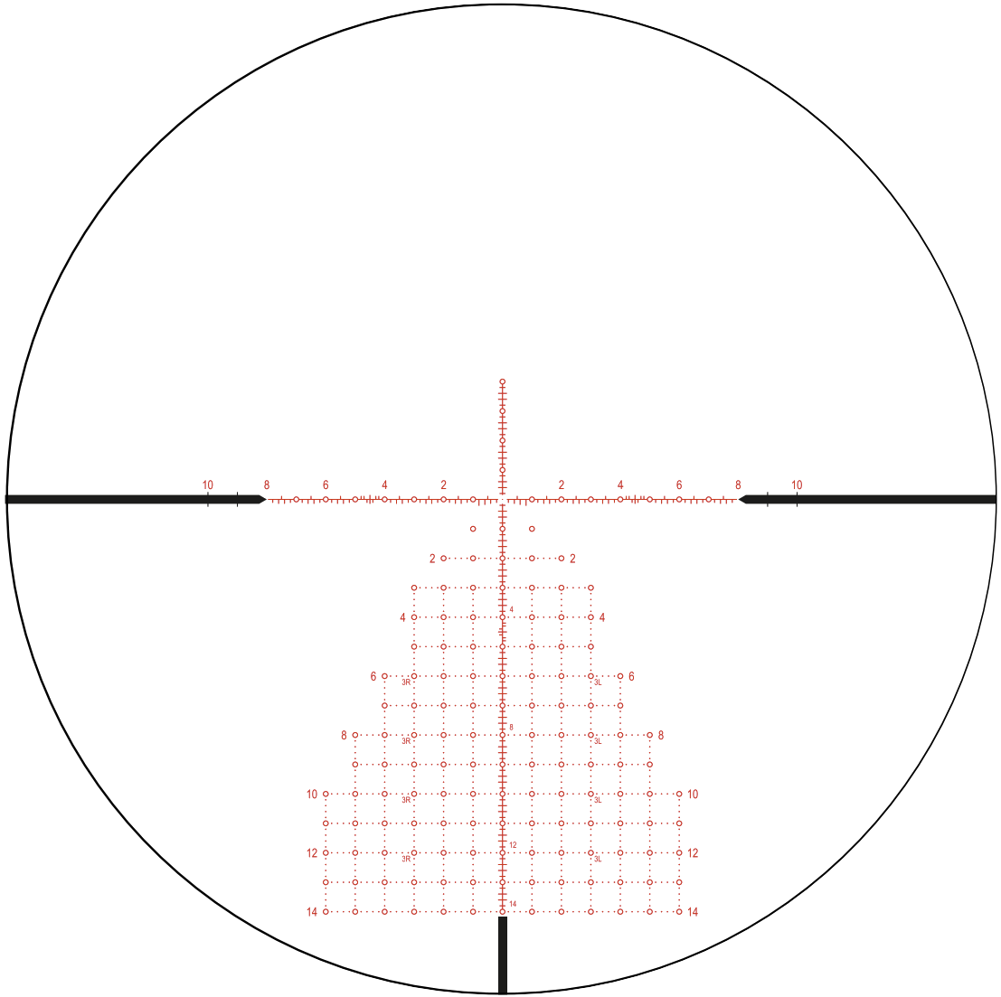 Zero Compromise Optic MPCT3X MIL Reticle reticle
